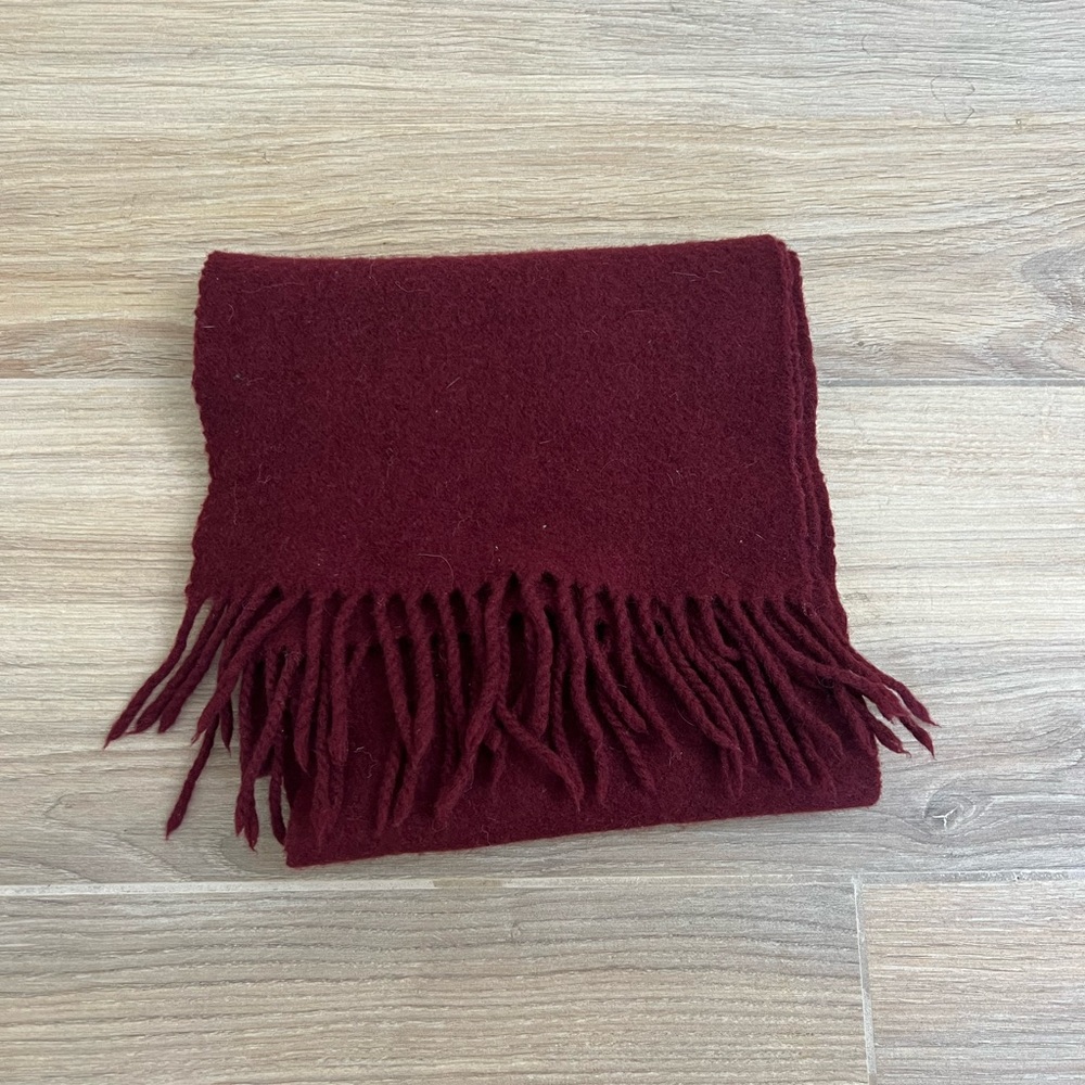 Elegant Burgundy Scarf
